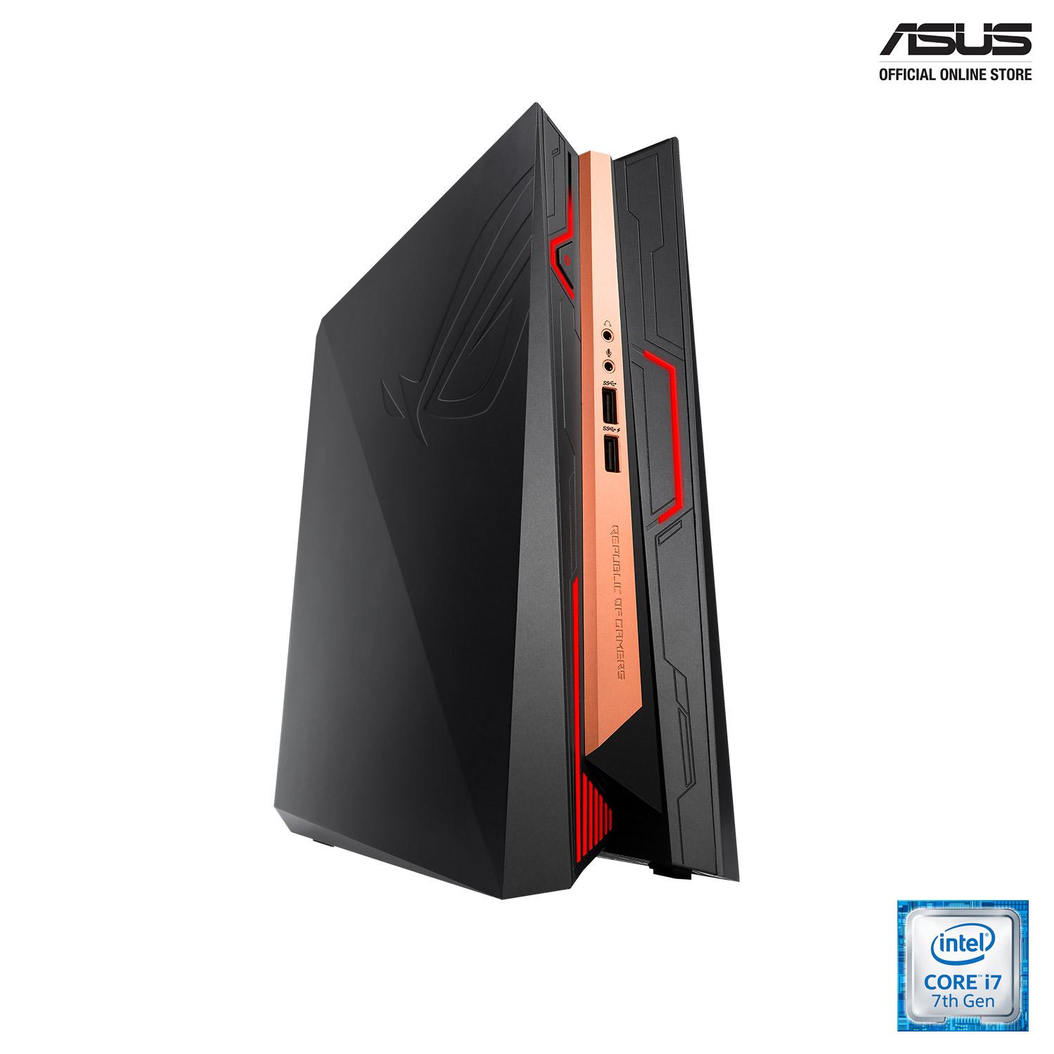 ASUS ROG GR8 II (GR8 II-T081Z) VR-ready mini gaming PC with custom ASUS GeForce GTX 1060 6G graphics, Windows 10 , up to desktop-grade Intel Core i7 processor, Aura Sync RGB LED, 4K, DDR4 RAM, Intel 802.11ac Wi-Fi
