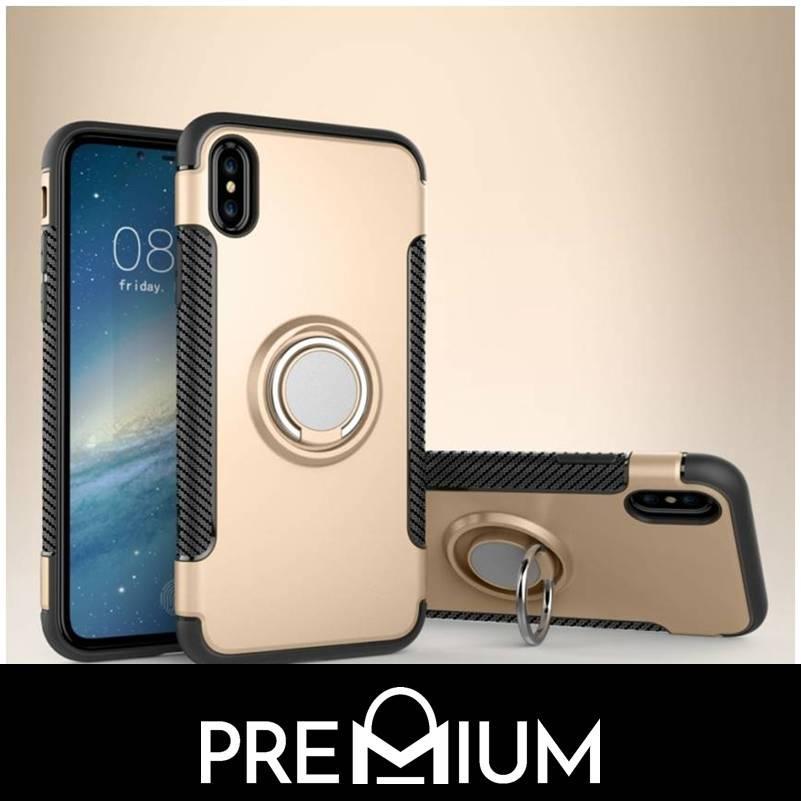 Premium Phone Ring + Metal Plate Tough Cover Casing Phone Cases For iPhone Xs Max XR X 8 Plus 7 6 6S