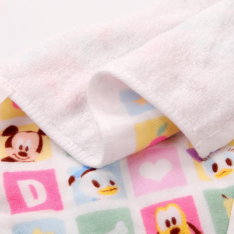 Disney Disney Minnie Mickey Đầy Màu Sắc Lưới Vải Xô Khăn Trẻ Em 100% Cotton Cho Bé Gái Khăn Mặt Hoạt Hình Sản Phẩm Mới