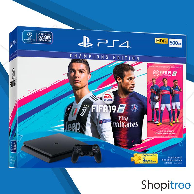 PS4 Slim 500GB Console FIFA 19 Bundle + Local Sony 2 Years Warranty