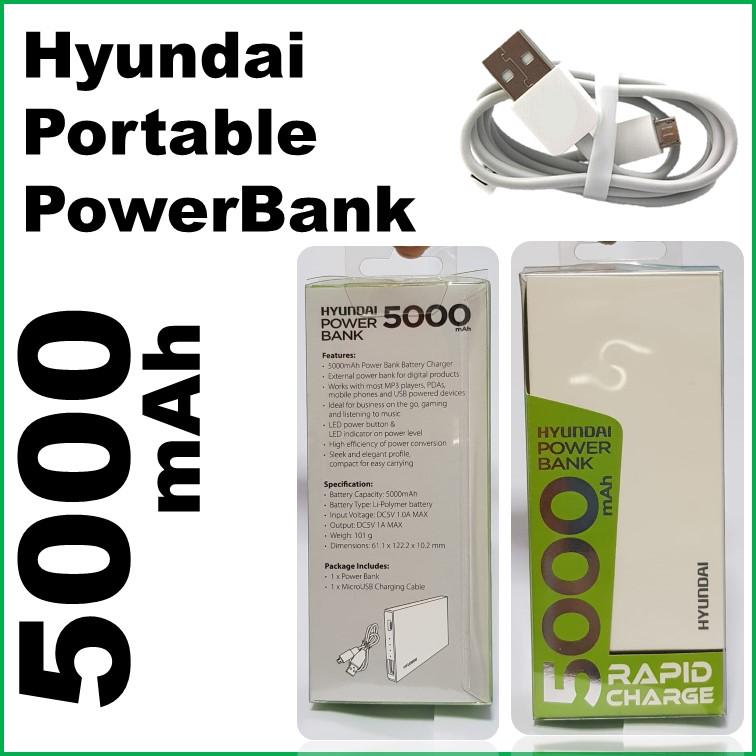 HYUNDAI 5000 MAh ULTRA PORTABLE POWER BANK