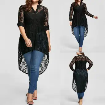 women's plus size lace blouses