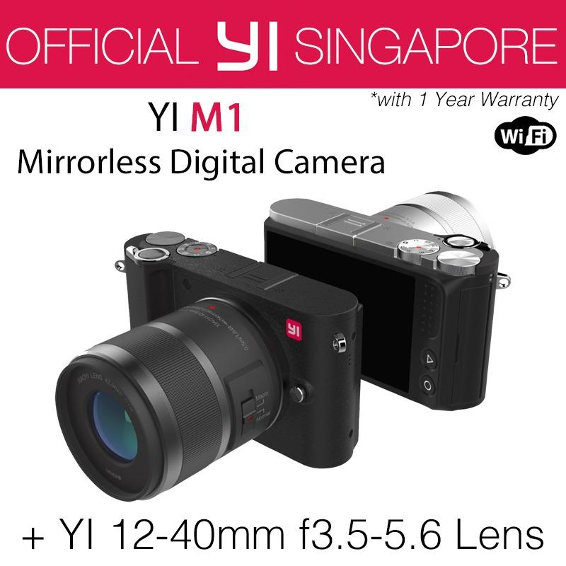 YI M1 Mirrorless Digital Camera with 12-40mm F3.5-5.6 Lens (Storm Black)