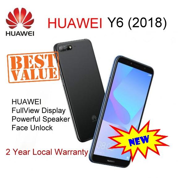 New HUAWEI Y6 (2018) Local 2 year Warranty