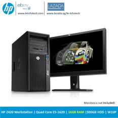HP Z420 Tower Workstation Intel Xeon Quad Core E5-1620 #3.6Ghz 16GB DDR3 500GB SATA HDD NVS 300 Win 10 Pro Used