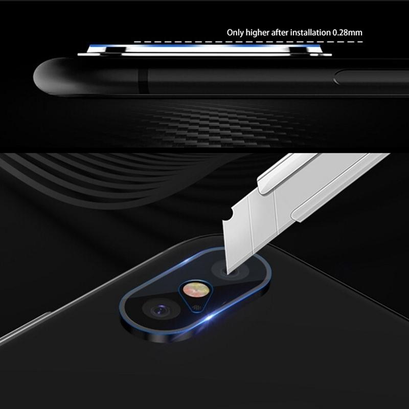 High Permeability Tempered Glass Camera Lens Protector Set for iPhone X / iPhone XS / iPhone XS Max (Silver)