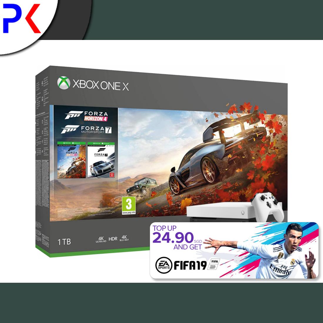 Xbox One X 1TB (ASIA) White Special Edition Forza Horizon 4 + Forza 7