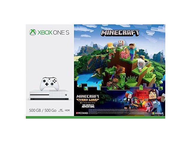 Xbox One S 500GB Minecraft Complete Adventure Bundle + 2 Games