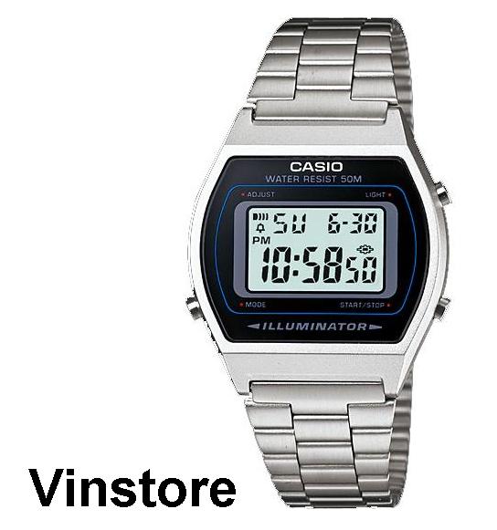 casio stainless steel digital watch