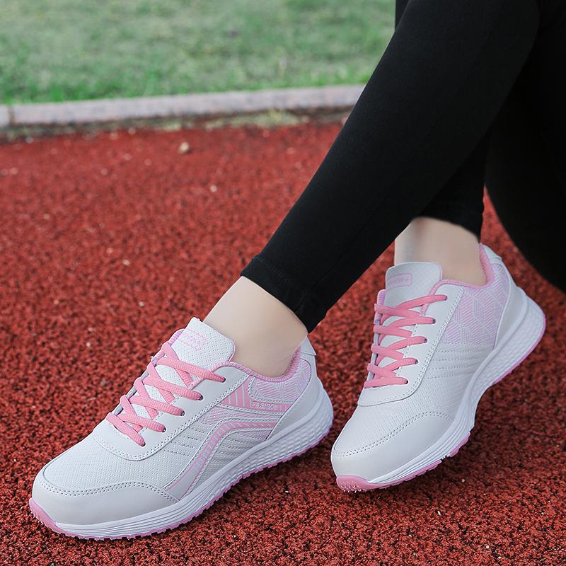white sports shoes for women
