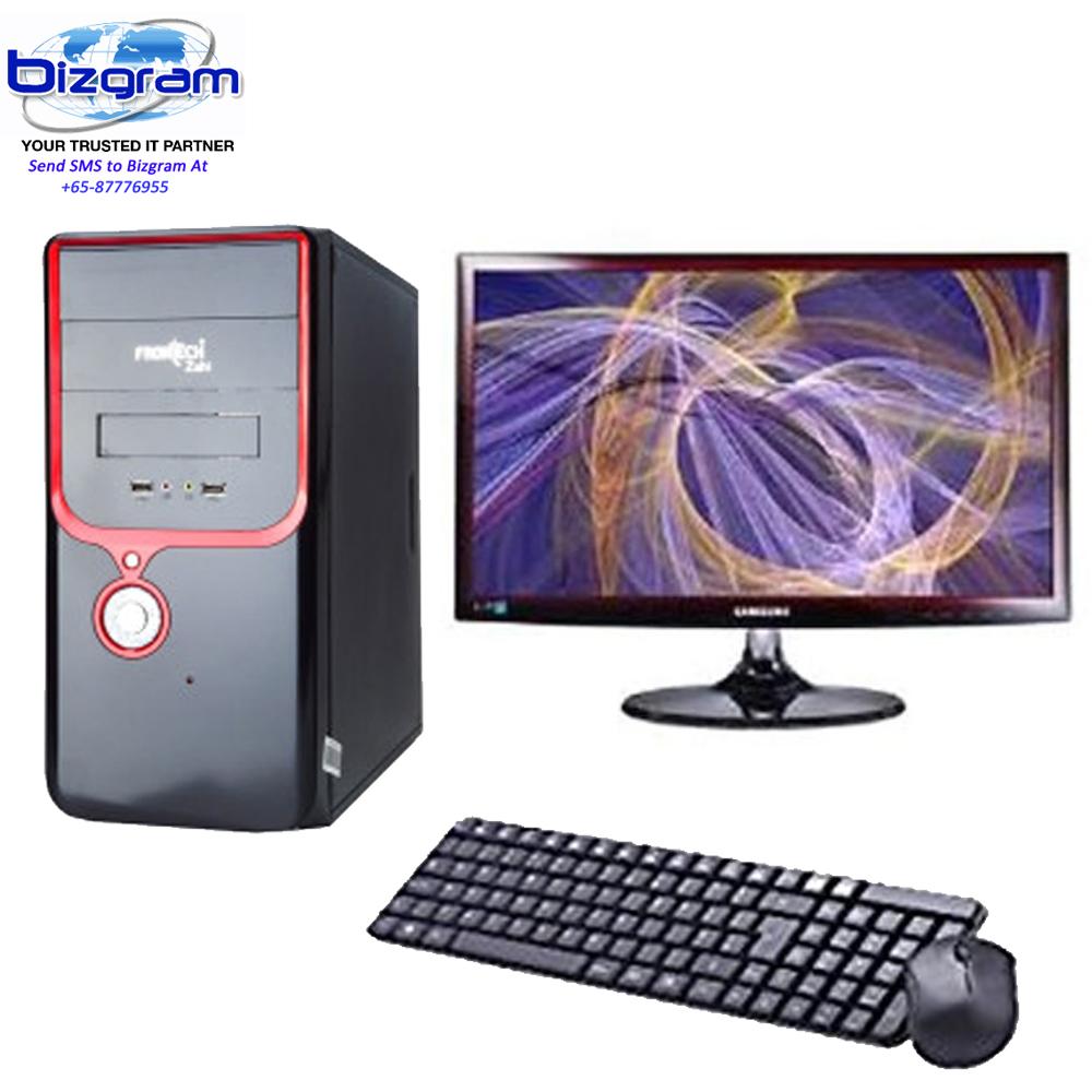 Bizgram MSI PC AMD 1700X, AMD Motherboard, 4GB DDR4, 3TB, 1GB Graphic PCIE 16x, FREE USB Keyboard Mouse Antivirus, 24inch Monitor With 3 Years Warranty