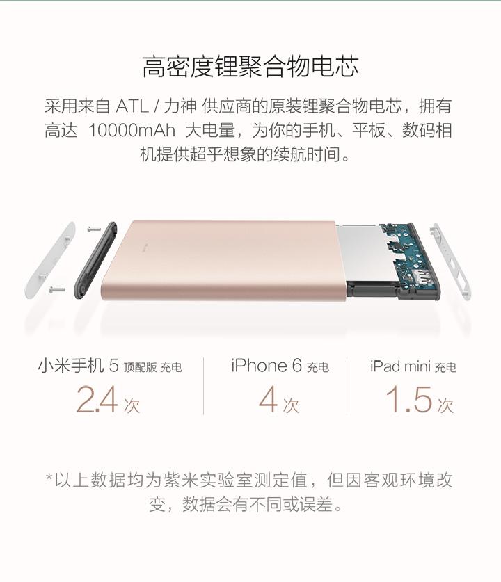 Xiaomi 10000mAh Pro Type-C Power Bank (Gold / Grey)