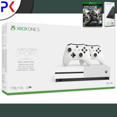 Xbox One S 1TB (ASIA) Two Controller Bundle + Gears of War 4 + Free Vertical Stand