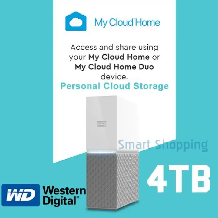 Wd Mycloud Home 4tb Western Digital My Cloud 4 Tb Hdd Storage Space Lazada Singapore