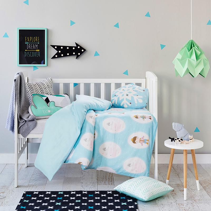 Mẫu Giáo Bé Vỏ Chăn Đơn 100% Cotton 120*150 Hai Lớp Vải Xô Bé Gái 100% Cotton Trẻ Em Vỏ Chăn Đơn Chiếc