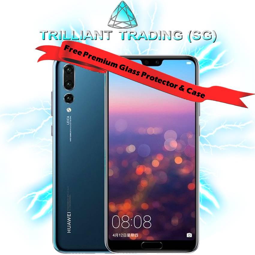 HUAWEI P20 PRO 6GB+128GB (SINGAPORE WARRANTY) WITH FREE PREMIUM CASE + TEMPERED GLASS + SWEAT-PROOF BLUETOOTH IN-EAR HEADPHONES
