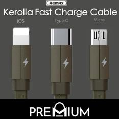 REMAX Kerolla Fast charge Cable 1M For USB Type C / USB C Samsung S9 S9+ Plus Note 8 S8 S8+ Plus Note 9 Huawei P20 Pro Mate 10 9 Xiaomi Oppo Sony LG