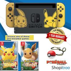 [Pre-Order] Nintendo Switch Console Pokemon Lets Go Edition + 1 Year Warranty By Nintendo Distributor [Shipped by 16 November 2018]