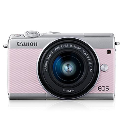 Canon EOS M100 15-45mm Kit (Pink) (FREE 16GB SD Card)