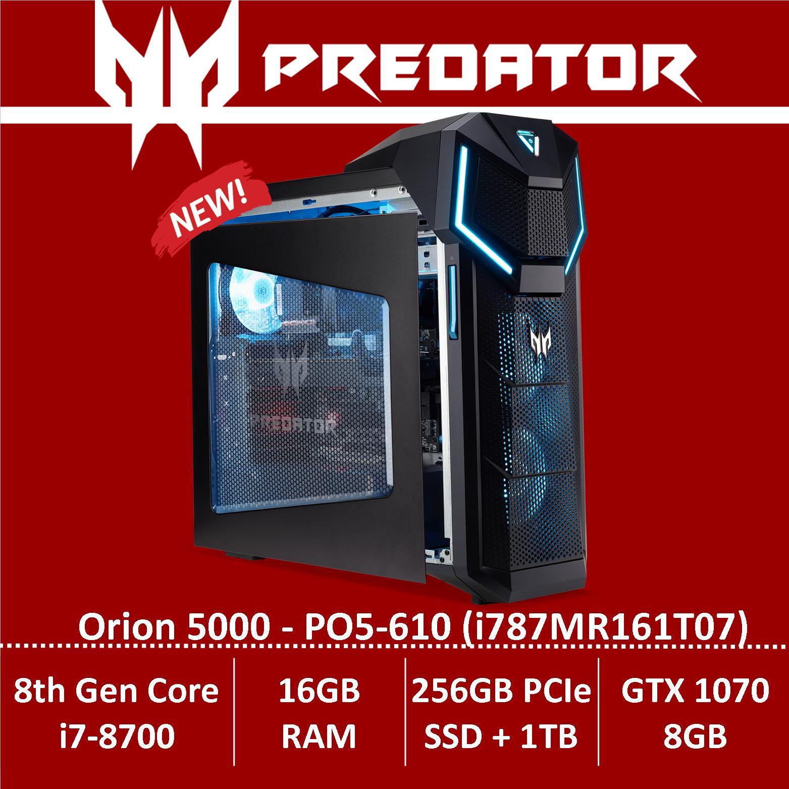 Predator Orion 5000 PO5-610 (i787MR161T07) Gaming Desktop