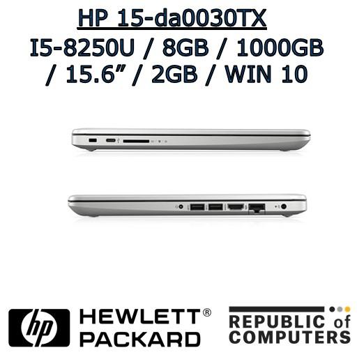 HP 15-da0030TX i5-8250U / 8GB / 1TB HDD / 2GB NVIDIA GRAPHICS / 15.6