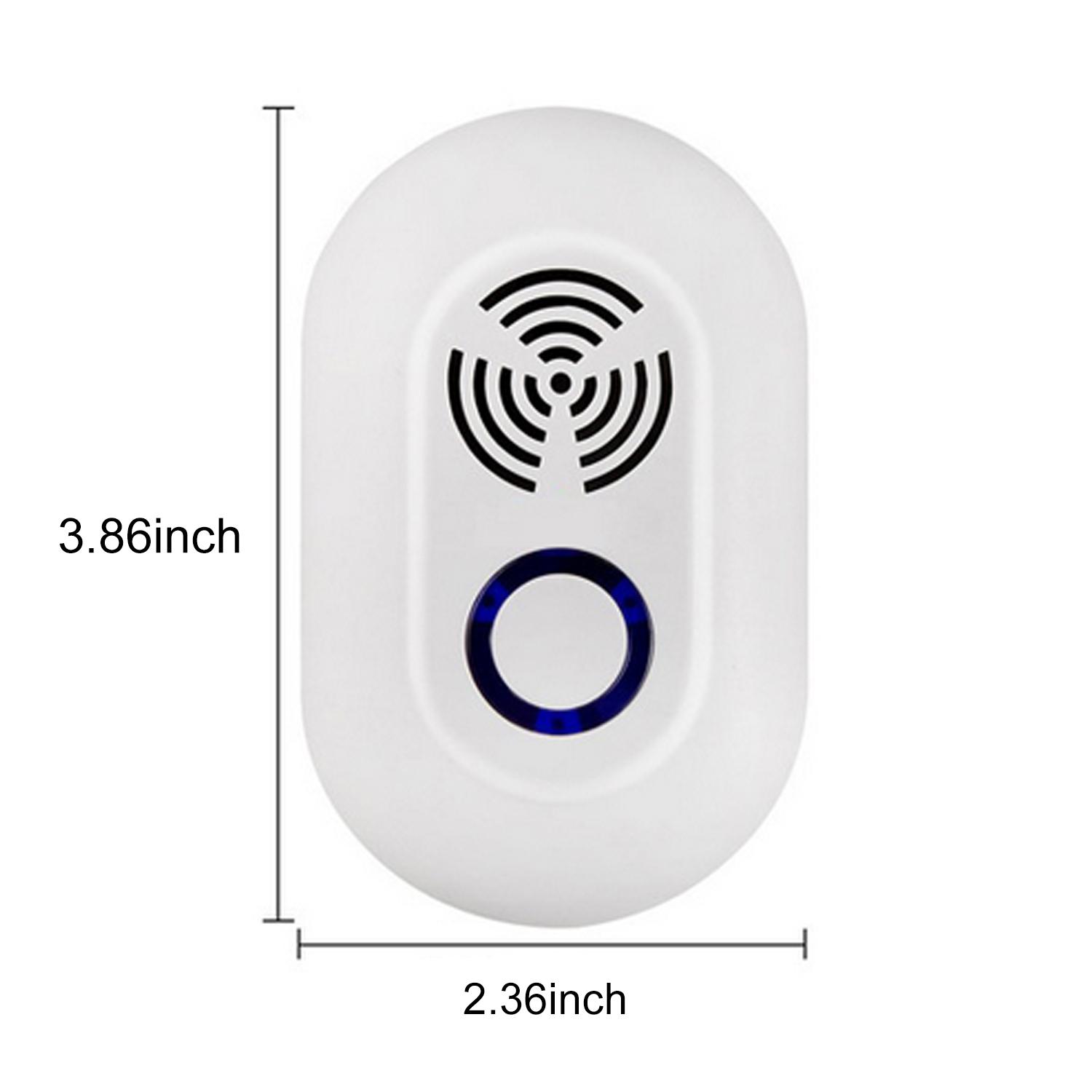 4pcs Electronic Ultrasonic Pest Control Repeller in Insect Repellent for Mouse Mosquito Cockroach Cricket Bugs UK Plug - intl