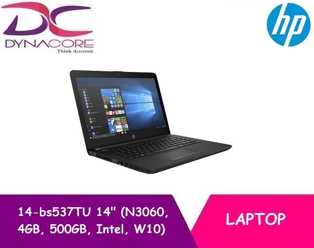 HP 14-bs537TU 14″ Laptop Black (N3060, 4GB, 500GB, Intel, W10)