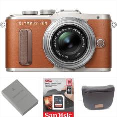 Olympus PEN E-PL8 Mirrorless Micro Four Thirds Digital Camera with 14-42mm Lens (Brown)Warranty
