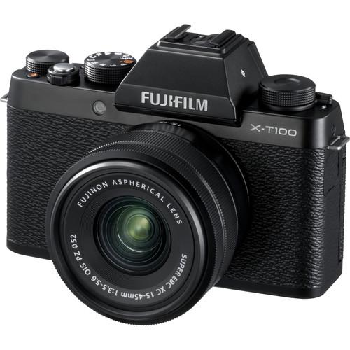 Fujifilm X-T100 Mirrorless Digital Camera with 15-45mm Lens
