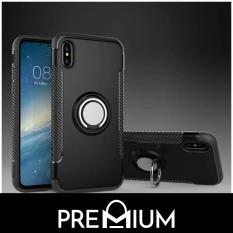 Premium Phone Ring + Metal Plate Tough Cover Casing Phone Cases For iPhone Xs Max XR X 8 Plus 7 6 6S