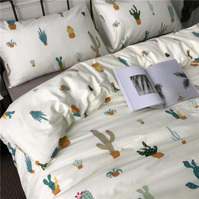 Nông Thôn Sắc Xanh Thiên Nhiên 100% Cotton 100% Cotton Đơn 160X210 Vỏ Chăn Hai Người 200X230 Vỏ Chăn/Vỏ Gối/Ba Mảnh