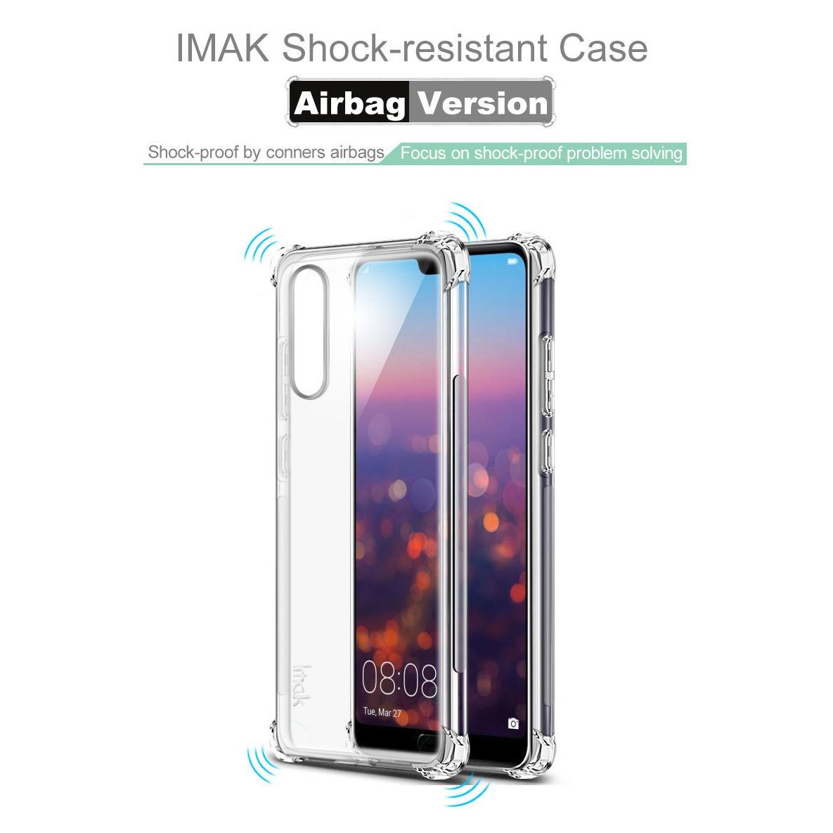 IMAK Full Cover Shockproof Soft TPU Case for Huawei P20 Pro (Transparent)