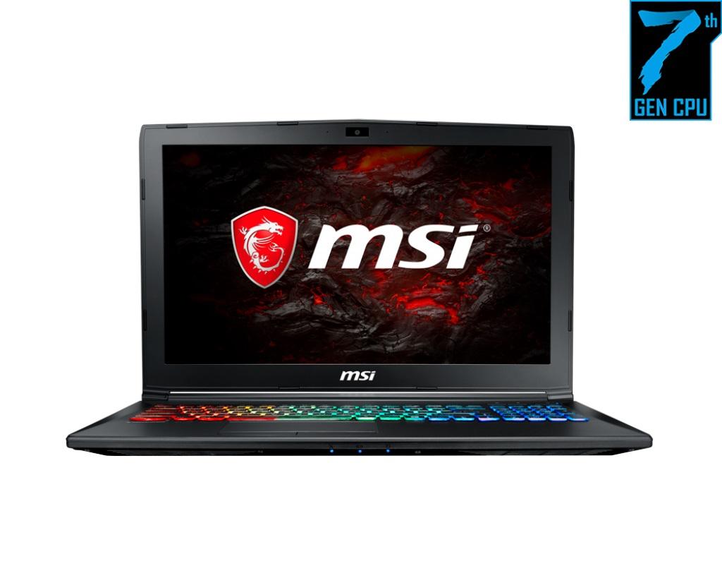 MSI GP62M 7REX-2615SG (Intel i7-7700HQ,15.6INCH FHD ANTI GLARE 8GB RAM, 1TB HDD + 128GB SSD GTX1050Ti (4G) Windows® 10 Home Plus without ODD