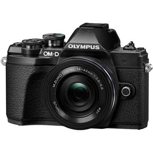 Olympus OM-D E-M10 Mark III Mirrorless Micro Four Thirds Digital Camera with 14-42mm EZ Lens (Black)