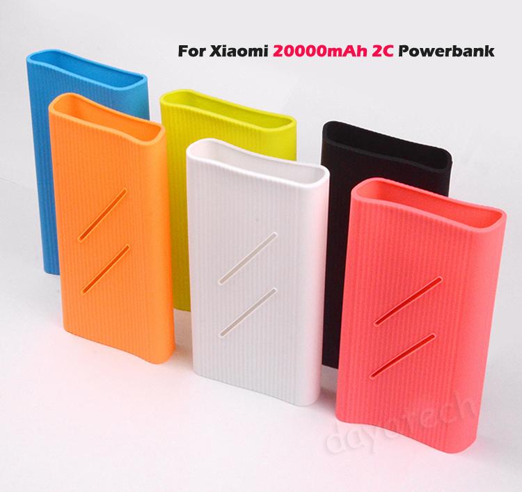 Silicone Case for Xiaomi 20000mAh 2C Powerbank ◆ Protective Sleeve Casing Mi Power Bank External Battery Case Cover Anti slip Soft Cases