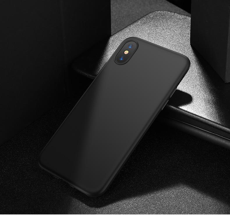 (Black) Ultra Slim Matte Precise Fit Matte Case Casing Cover for iPhone XS Max