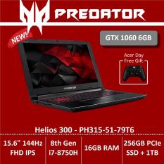 Predator Helios 300 PH315-51-79T6 Gaming Laptop with GTX1060 Graphics – Free Xbox Wireless Controller