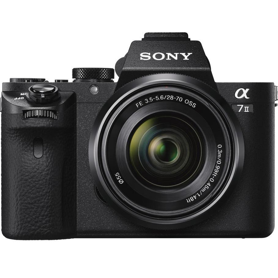 (Special Price) Sony ILCE-7M2 (A7 II) Kit (SEL2870) (Black) (1 x 32GB SD Card, 1 x Case, 1 x Screen...