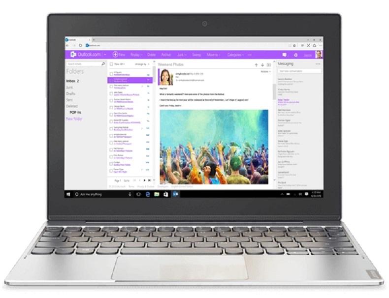 Lenovo MIIX 320 80F00BNSB 2-In-1 6th Gen Intel Atom x5-Z8350 Windows 10 Pro 4GB RAM + 64GB EMMC ( Micro SD Cardreader) 10.1″ WXGA ( 1280 x 800) IPS Multi Touch Display