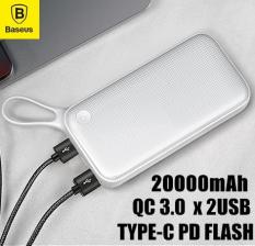 Baseus 20000 mAh Type C PD Flash QC3.0 Three Output Quick Charge Power bank Portable Charger