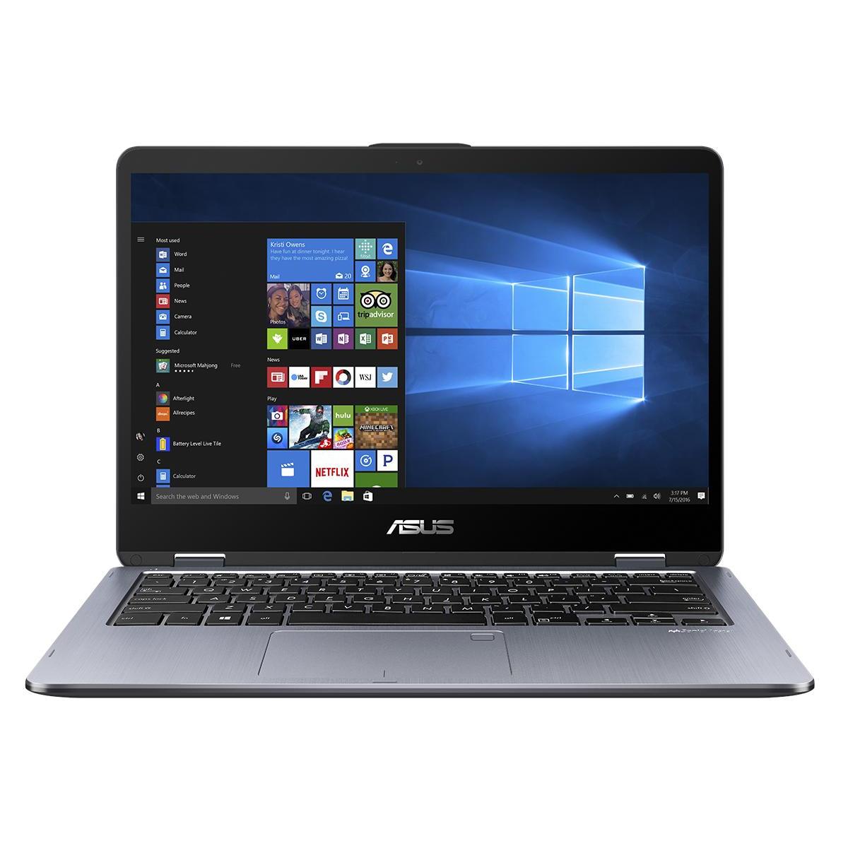 ASUS Vivobook Flip Tp410Ua-Ec474T (14” FHD IPS,Intel Core i7-8550U,8GB,Intel HD Graphics 620,128GB SSD + 1TB HDD)