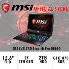 MSI GS63VR 7RG Stealth Pro-086SG (I7-7700HQ/16GB DDR4/256GB SSD +2TB HDD/8GB NVIDIA GTX1070 GDDR5 MAX-Q) GAMING LAPTOP