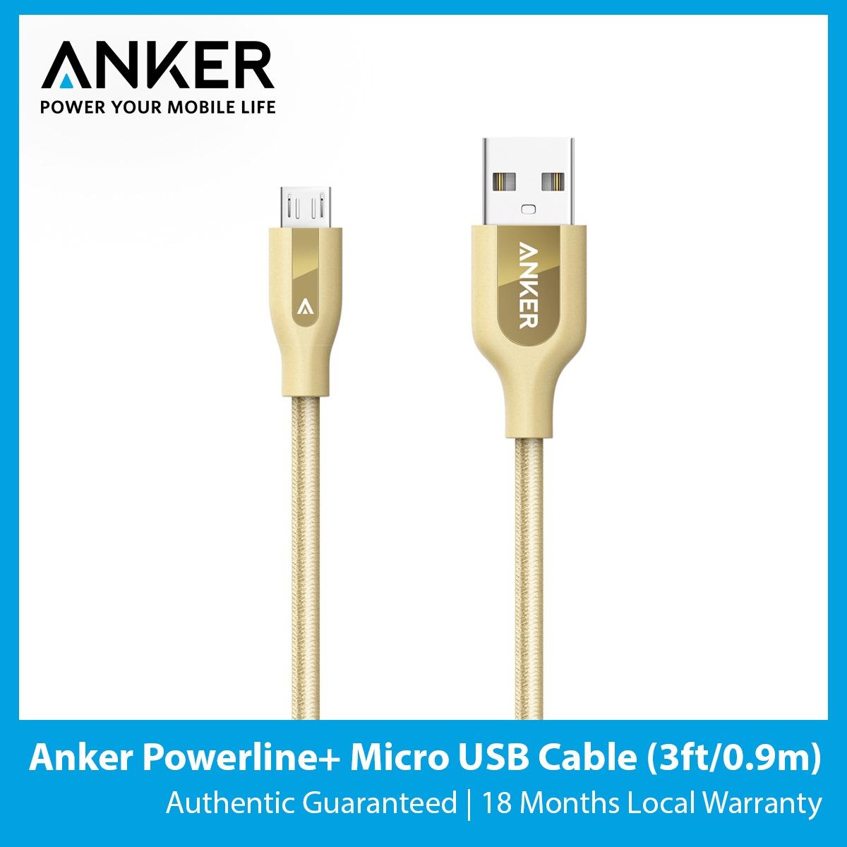 Anker Powerline+ Micro USB Cable (3ft/0.9m)