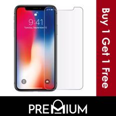 [BUY 1 FREE 1] Tempered Glass Screen Protector For iPhone Xs MAX Xr X 7 8 6 6S 4 4S 5 5S Plus – Clear ( Non full cover / coverage )