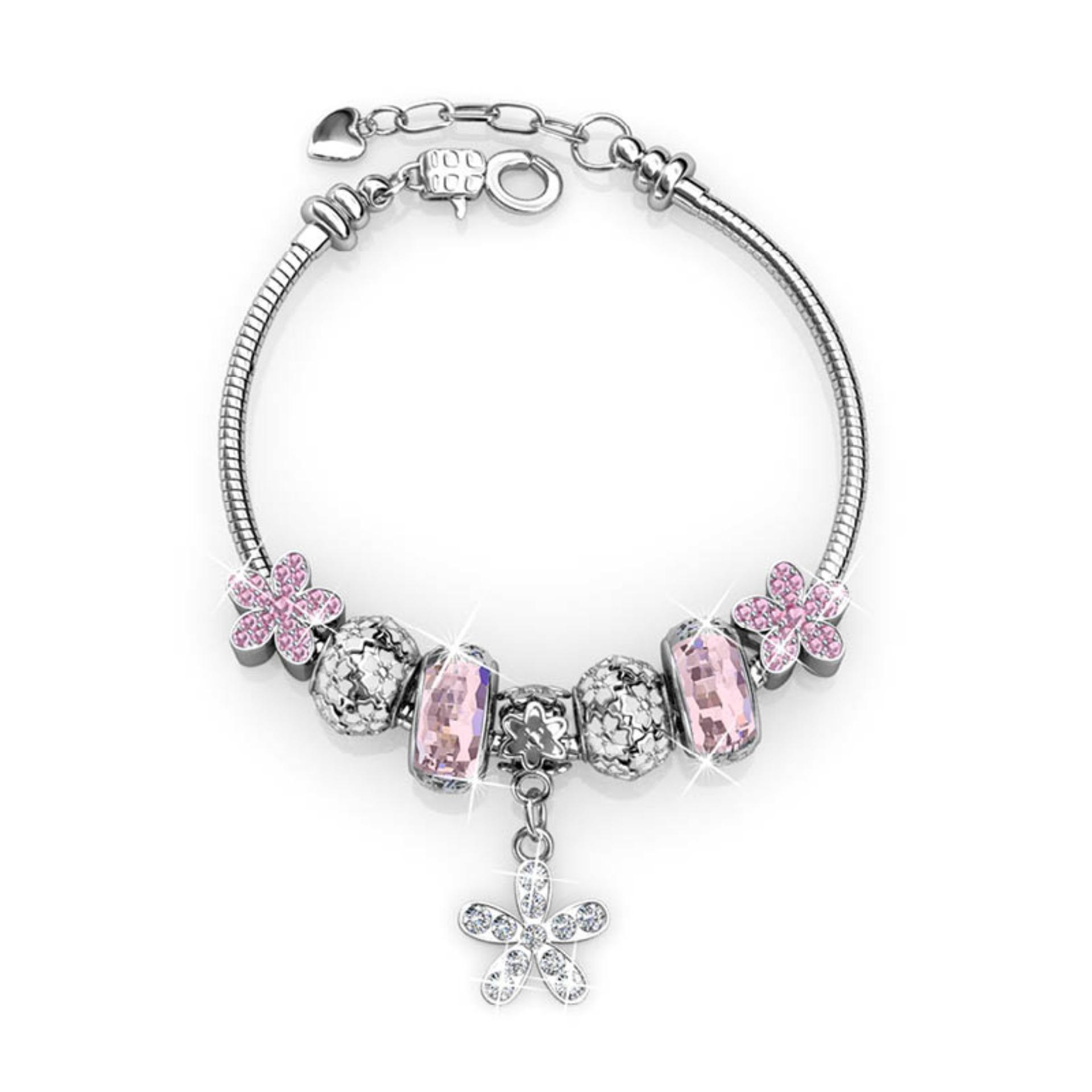 bracelet with flower charm