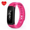 ลูกบาศก์มายากลกันน้ำ USB สมาร์ทสร้อยข้อมือ Heart Rate เครื่องวัดความดันโลหิต Sleep Tracker สุขภาพกิจกรรมขี่จักรยานสายรัดข้อมือกีฬาของขวัญเครื่องประดับ
