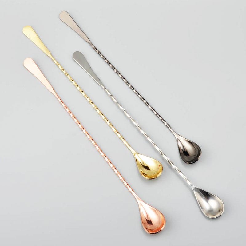 Lông Vũ Loại Muỗng Trộn Hoffmann Tốt Vít Ren Dài Muỗng Khuấy Barspoons Que Khuấy Cocktail Muỗng Đá Muỗng Đá Muỗng Pha Chế