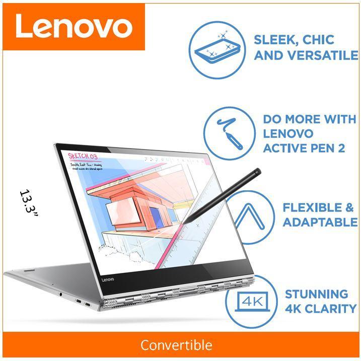 LenovoIdeaPad YOGA 92013.9 UHDi7-8550UPLATINUM2 Year Local Warranty