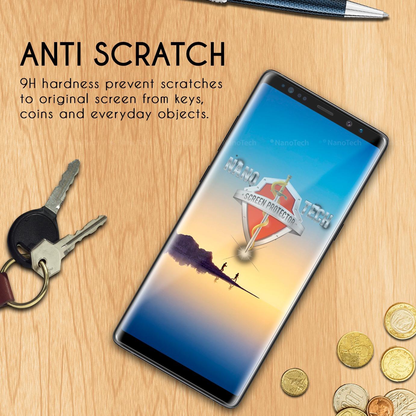 Nanotech Samsung Galaxy Note 8 Matte Anti-Glare Curved Tempered Glass Screen Protector