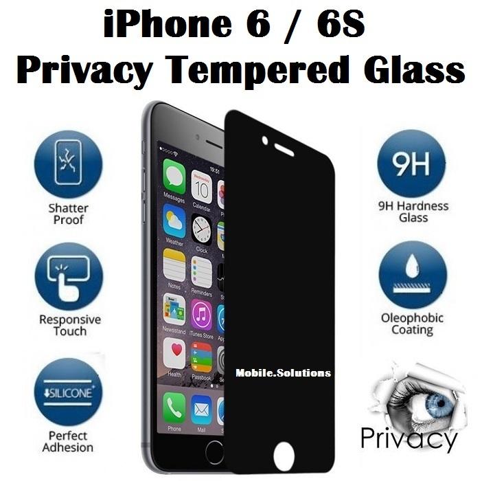 iPhone 6 / 6S Tempered Glass Screen Protector (Privacy 180 Degree)